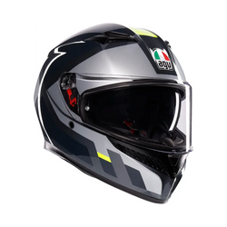 Casco AGV K3 Shade Grey/Yellow Fluo