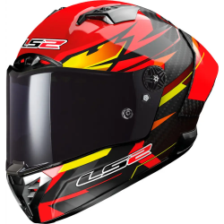 Casco LS2 FF805 Thunder  Carbon GP Aero Fire Red/Black