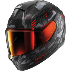 Casco Shark Ridill 2 Molokai Black Matt/Red