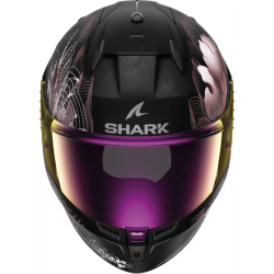 Casco Shark D-Skwal 3 Mayfer Black Matt/Pink