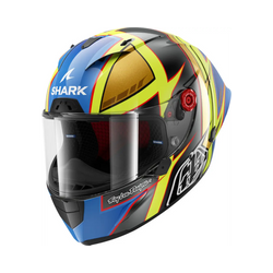 Casco Shark Race-R Pro GP Replica Cam Petersen Anthracite/Yellow/Blue