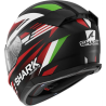 Casco Shark D-Skwal 3 Firstlap Matt Black/Red/Green