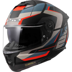 Casco LS2 FF808 Stream II  Road Blue/Orange/Black