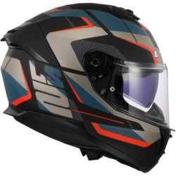 Casco LS2 FF808 Stream II  Road Blue/Orange/Black