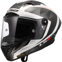 Casco LS2 FF805 Thunder Carbon GP Aero Raute White/Gray