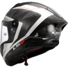 Casco LS2 FF805 Thunder Carbon GP Aero Raute White/Gray
